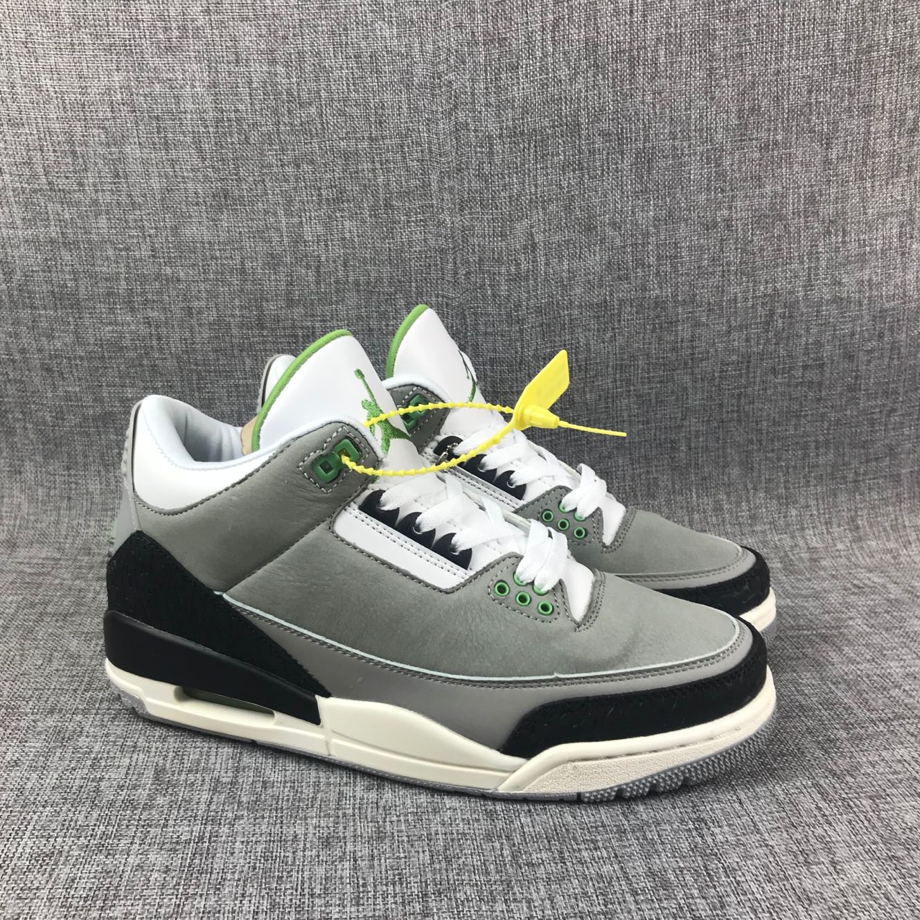 Air Jordan 3 Chlorophyll Green Black White Shoes